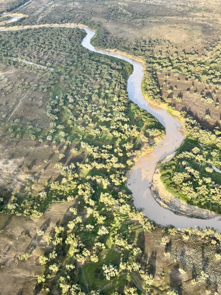 Australian river from the air